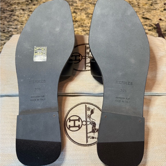Hermès Black Slide Sandals - Picture 5 of 8